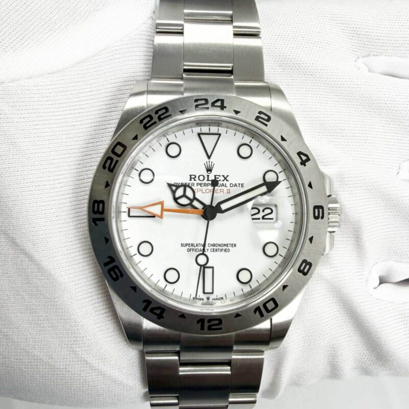 2021 Rolex Explorer II 226570 42MM Polar White Dial Steel Box Papers