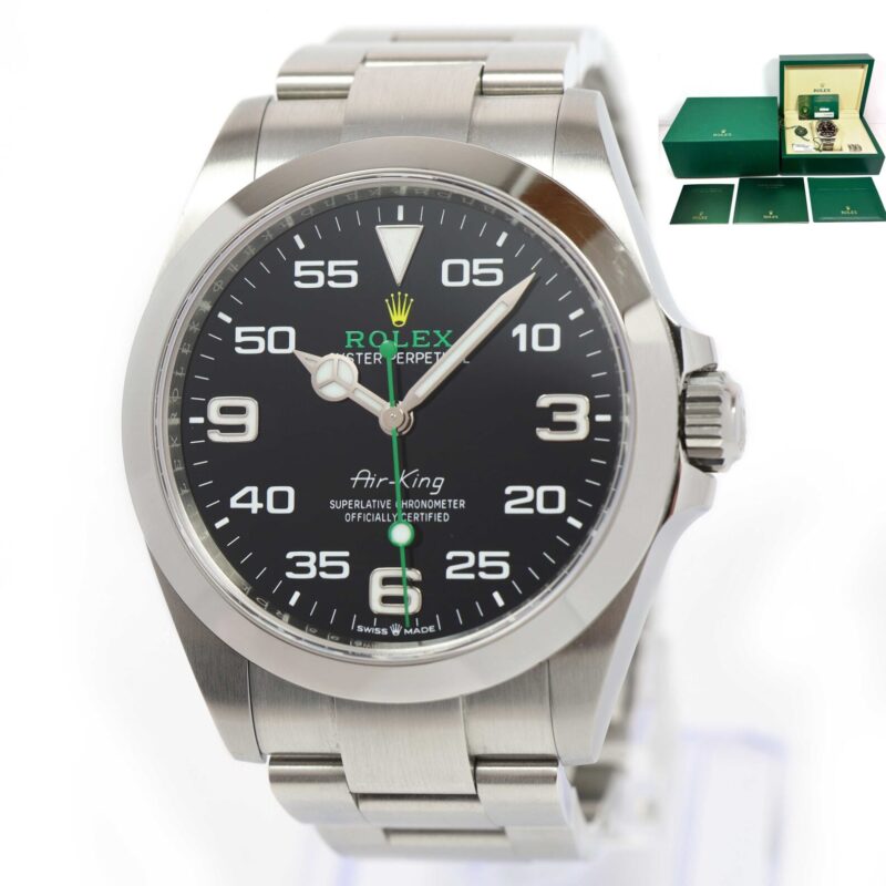 2025 Rolex Air-King Oyster Perpetual 126900 40MM Black Dial Box Papers
