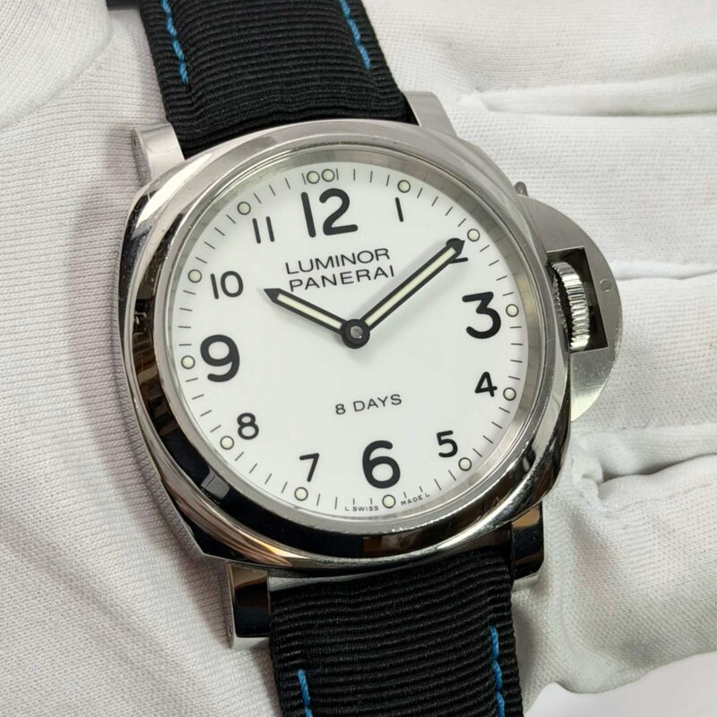 Panerai Luminor Base 8 Days PAM00561 44MM White Dial Stainless Steel Box Papers