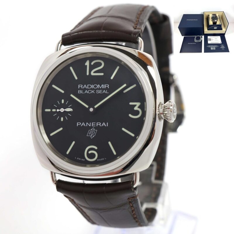 2023 Panerai Radiomir Black Seal PAM00754 45MM Black Dial Steel Box Papers