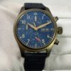 2022 IWC Pilot Chronograph IW388109 41MM Blue Dial Bronze Box Papers
