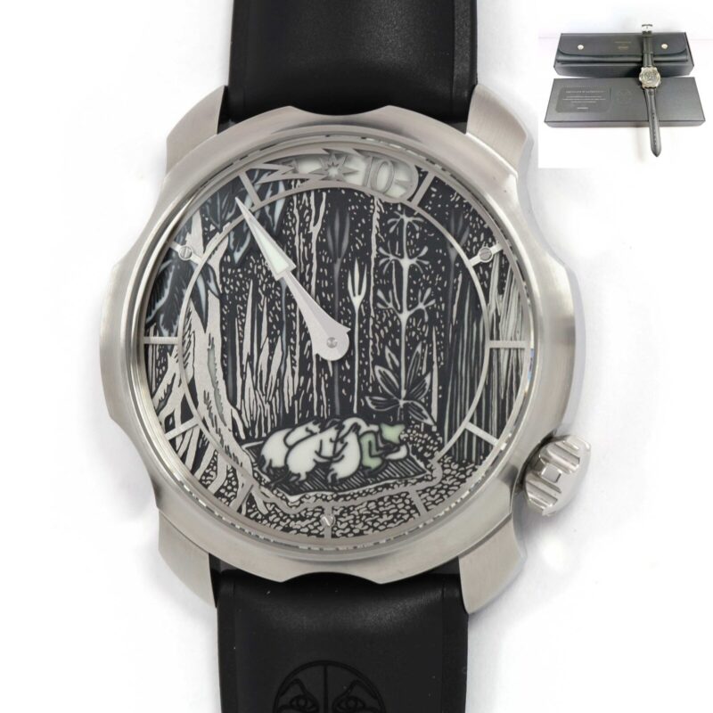 New 2025 Sarpaneva X Moomin 80 42MM Stainless Steel Box Papers
