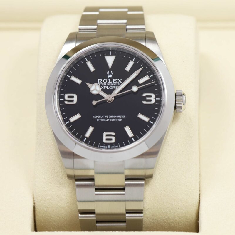 New 2026 Rolex Explorer 224270 40MM Black Dial Stainless Steel Box Papers