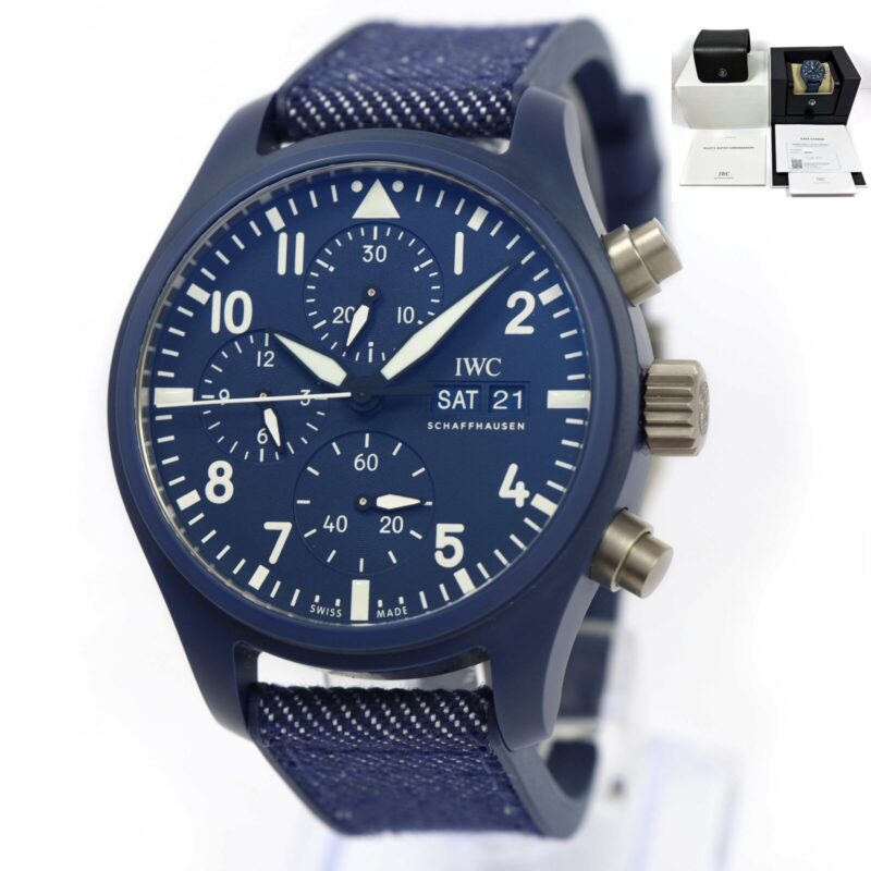2024 IWC Pilot Top Gun Oceana IW389404 41MM Blue Ceramic Box Papers