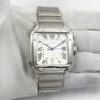 Cartier Santos Large Model WSSA0018 39MM Silver Dial Stainless Steel Paper