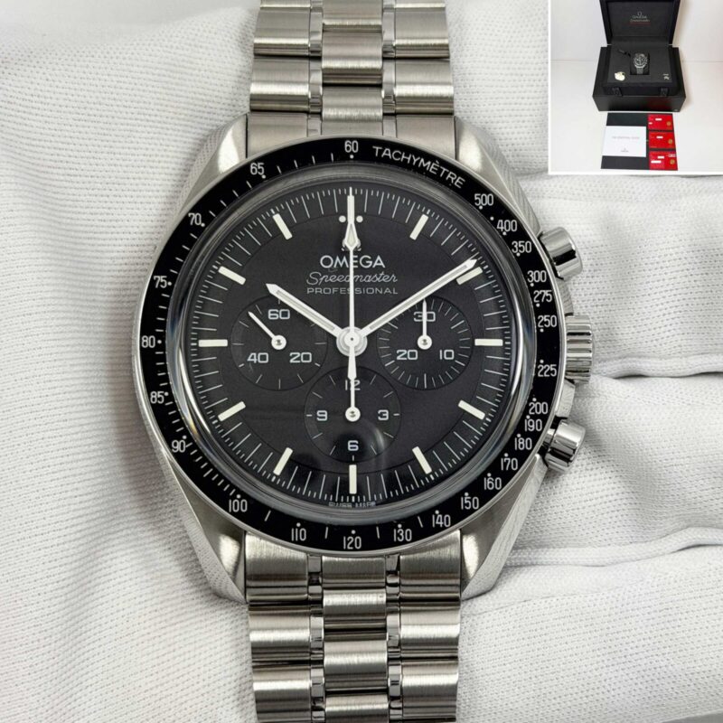 Like New Omega Speedmaster Moonwatch 310.30.42.50.01.002 40MM Black Steel B/p