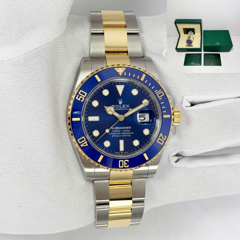 New 2026 Rolex Submariner Date Bluesy 126613LB 41MM 18K Yg Two-Tone Box Papers