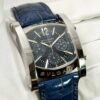 Bulgari Assioma Chronograph AA48SCH 38MM Blue Dial Stainless Steel Box Booklets