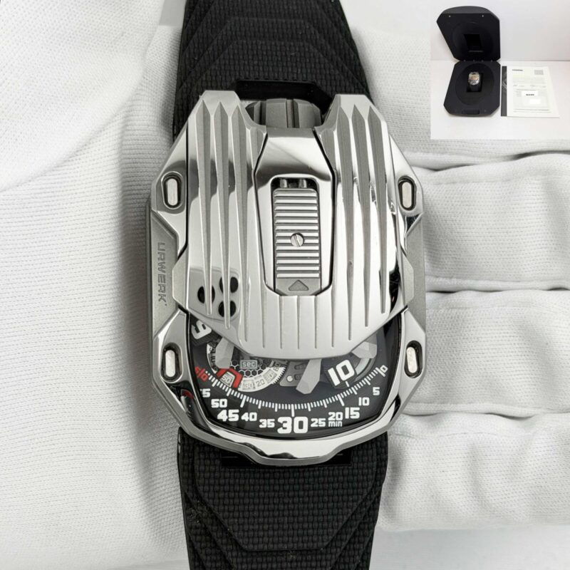 2018 Urwerk Ur-105 39.5X53MM Black Titanium Box Papers