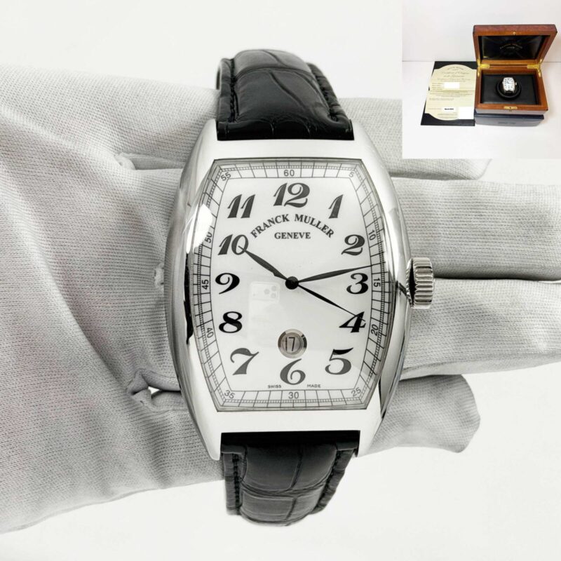 2019 Franck Muller Cintrée Curvex 9880 Sc Dt Vin 43X50MM White Steel B/p