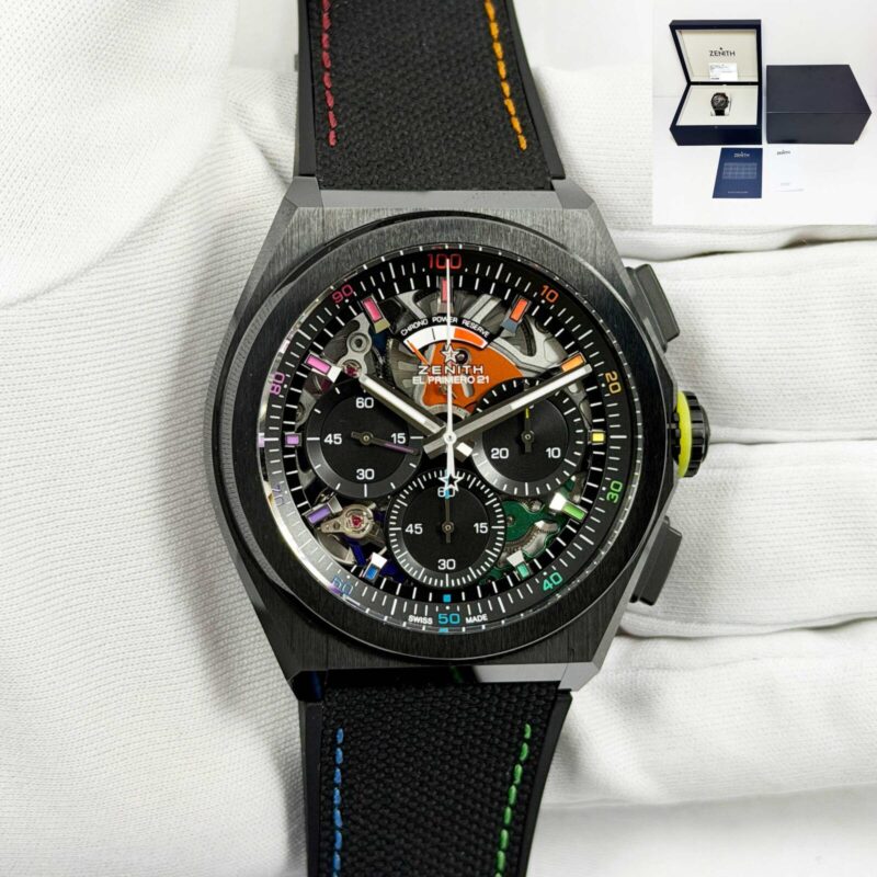 New 2026 Zenith Defy 21 49.9013.9004/21.R952 44MM Black Ceramic Box Papers