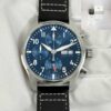 Mint IWC Pilot Chronograph IW388101 41MM Blue Dial Stainless Steel Box Papers