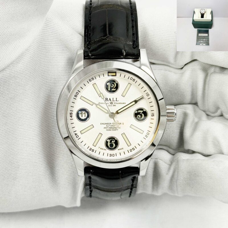 Ball Engineer II NM1020C 40MM White Stainless Steel Box Papers