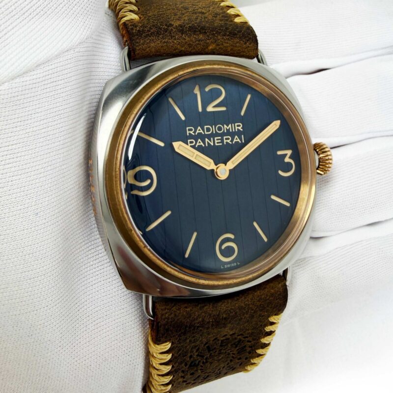 Panerai Radiomir Eilean Experience PAM01244 45MM Blue Dial Steel Bronze