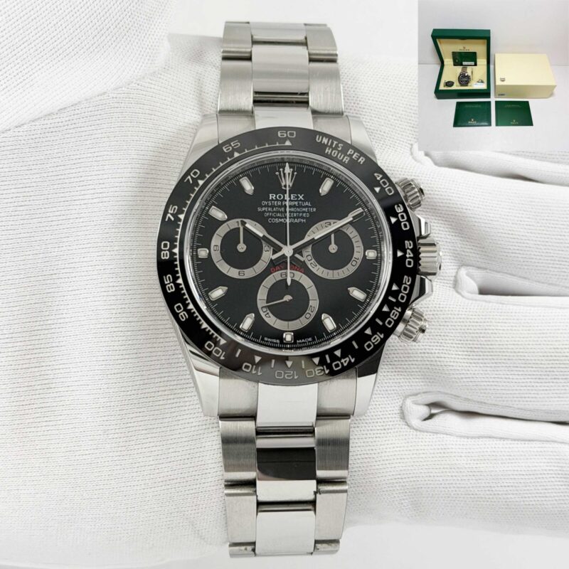 2021 Rolex Daytona 116500LN 40MM Black Dial Steel Box Papers