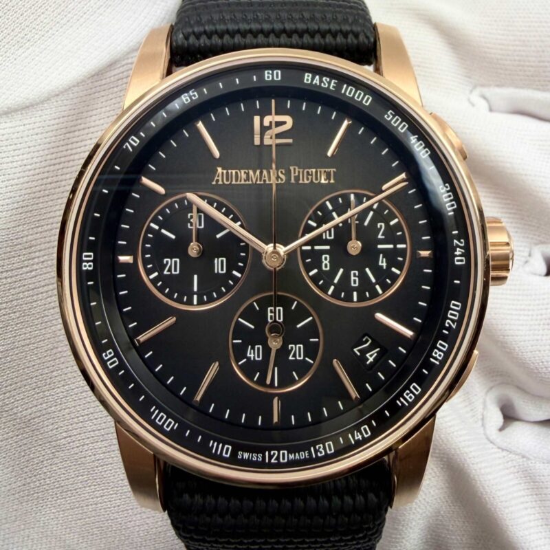 2022 Audemars Piguet Code 11.59 26393NR 41MM Grey Smoked Dial 18K Rg Box Papers