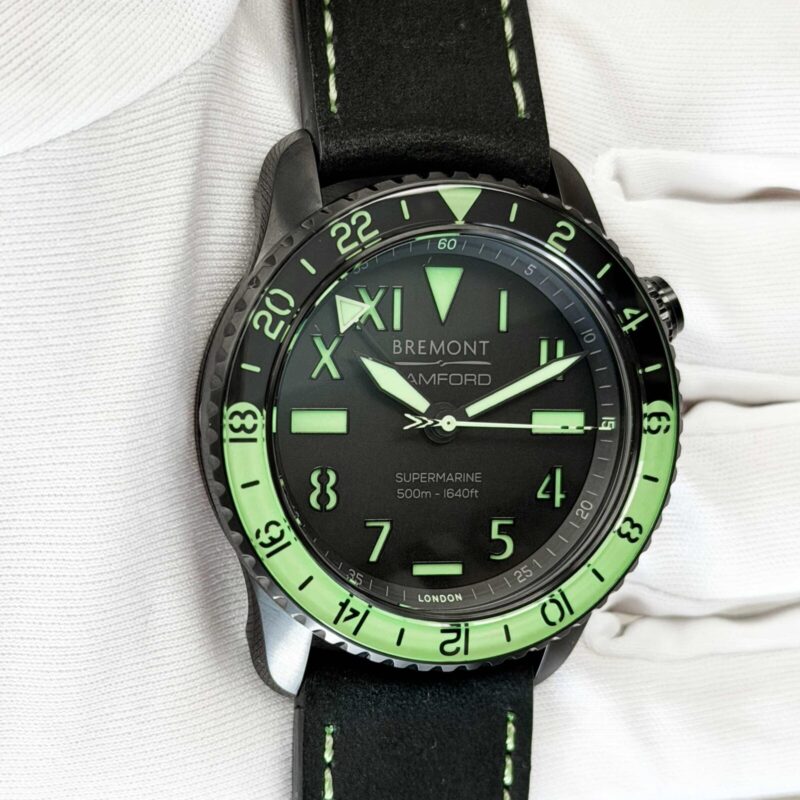 New 2024 Bremont Bamford Aurora S502 43MM Black Dlc Steel Box Papers
