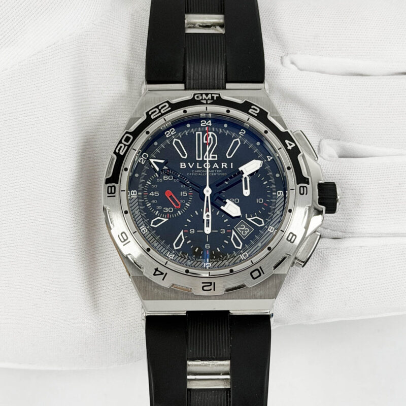 Mint 2017 Bulgari Diagono X-Pro DP45 45MM Black Stainless Steel Box Papers