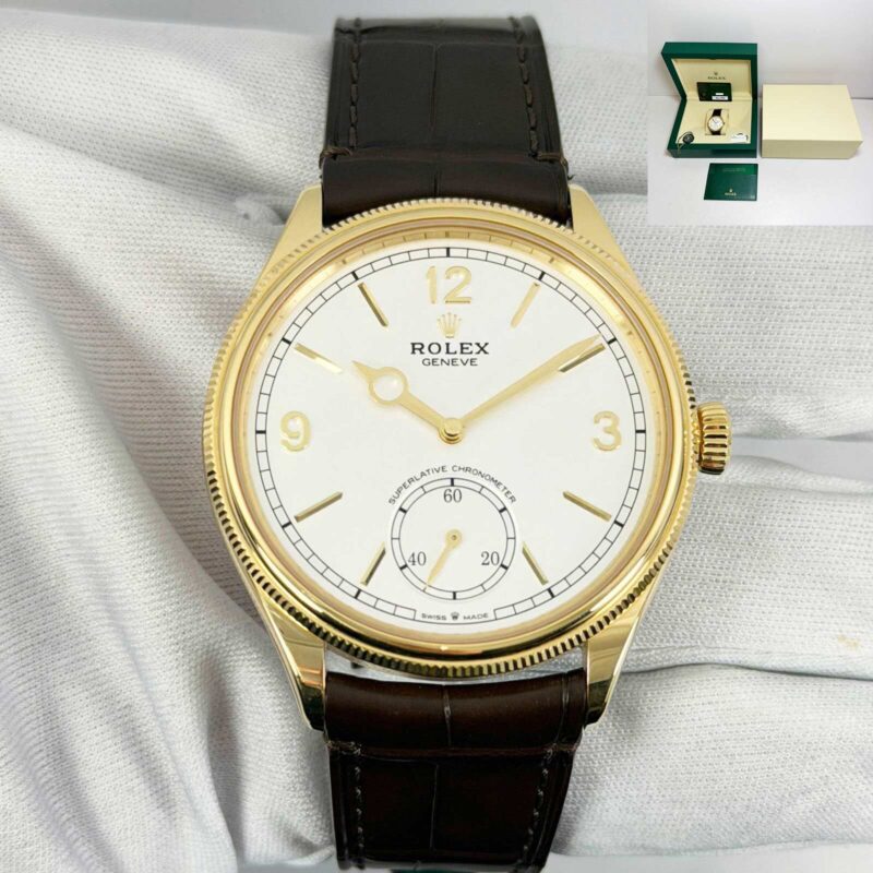 2025 Rolex 1908 52508 39MM White Dial Yellow Gold Box Papers