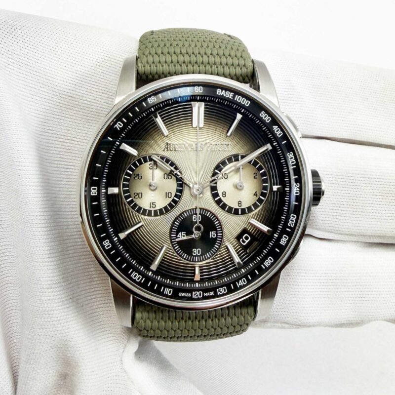 Audemars Piguet Code 11.59 Chrono 26393QT 41MM Smoked Beige Steel Box Papers