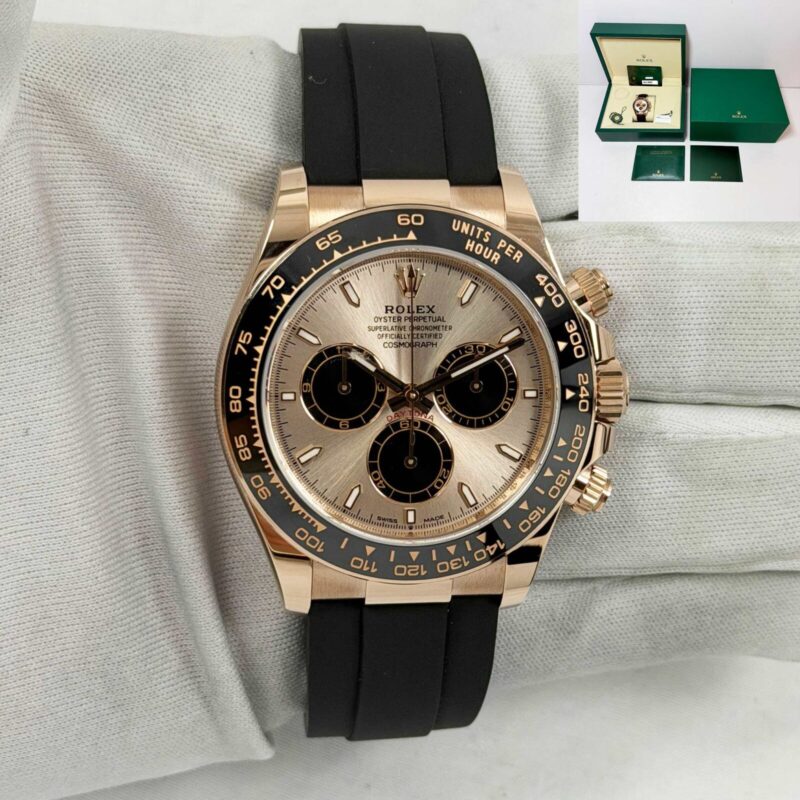 New 2025 Rolex Daytona 126515LN 40MM Sundust Dial 18K Rose Gold Box Papers