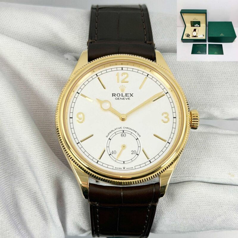 2025 Rolex 1908 52508 39MM White Dial Yellow Gold Box Papers