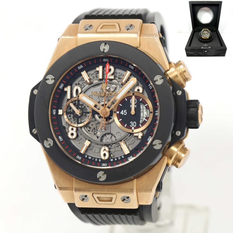 Hublot Big Bang Unico 411.OM.1180.RX 45MM Skeleton 18K Rg Ceramic Box