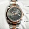 Like New Unpolished Rolex Datejust Wimbledon 126331 41MM Rg Two-Tone Box Papers