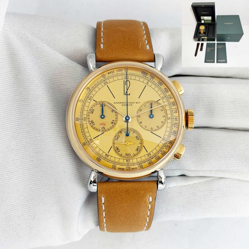 Audemars Piguet [RE]MASTER01 26595SR 40MM Gold Dial 18K Rg/ss Box Papers
