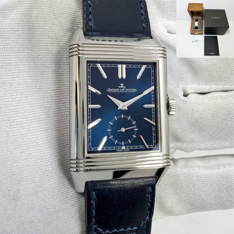 Jaeger-Lecoultre Reverso Duoface Q3988482 28X49MM Blue White Stainless Steel B/p