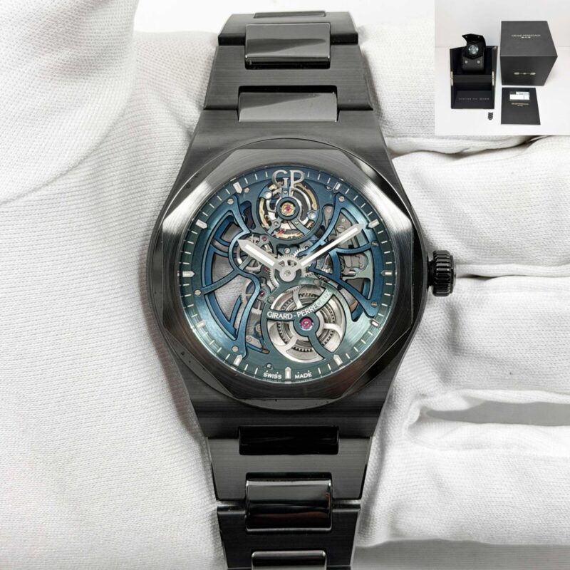 Girard Perregaux Laureato Earth To Sky 81015-32-432-32A 42MM Skeleton Ceramic B/p