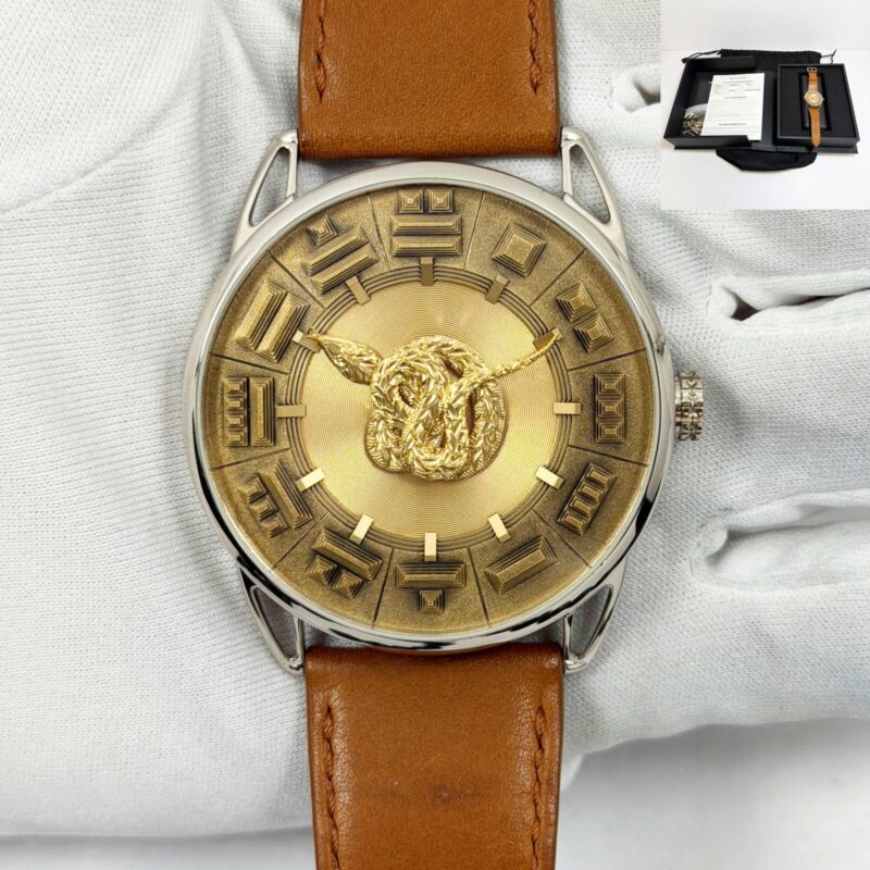 2021 De Bethune Quetzalcoatl DB25AWY 44MM White Gold Case Gold Dial Box Papers