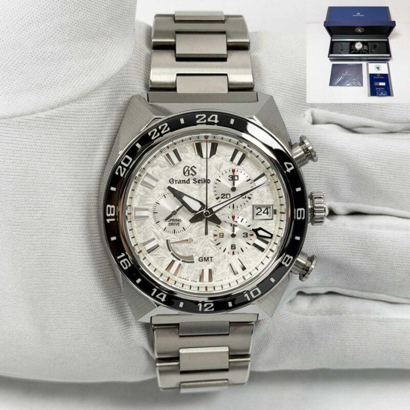 2024 Grand Seiko Sport Collection SBGC253G 44MM Silver Dial Titanium Box Papers