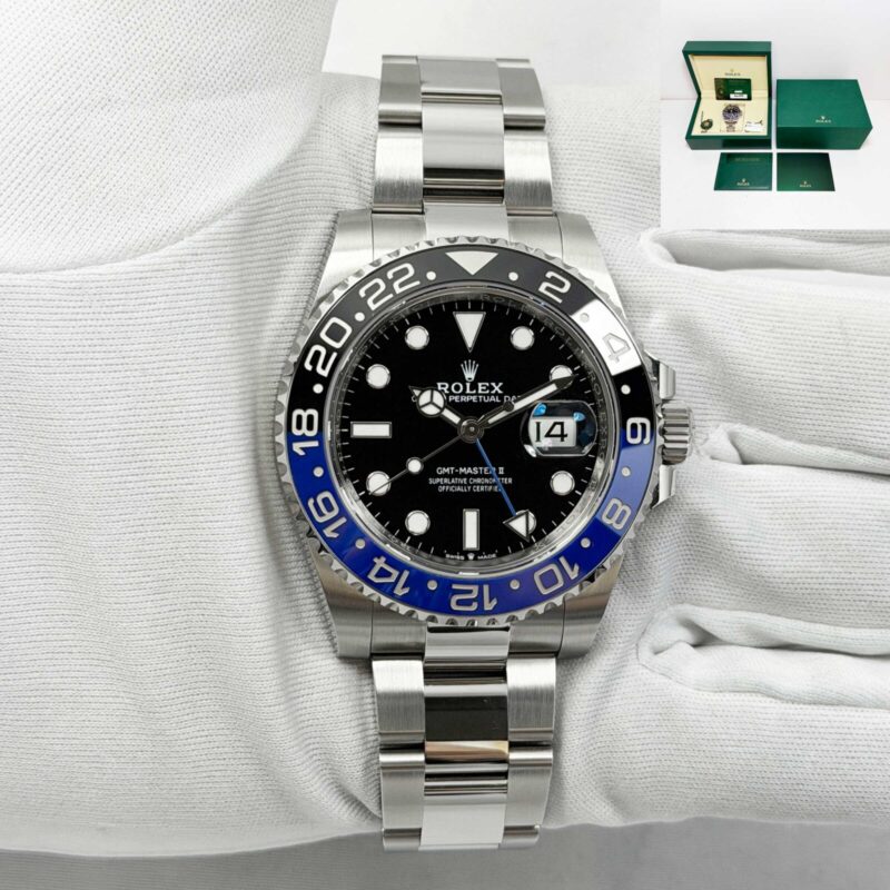 2025 Rolex GMT-Master II Batman 126710BLNR 40MM Black Steel Box Papers