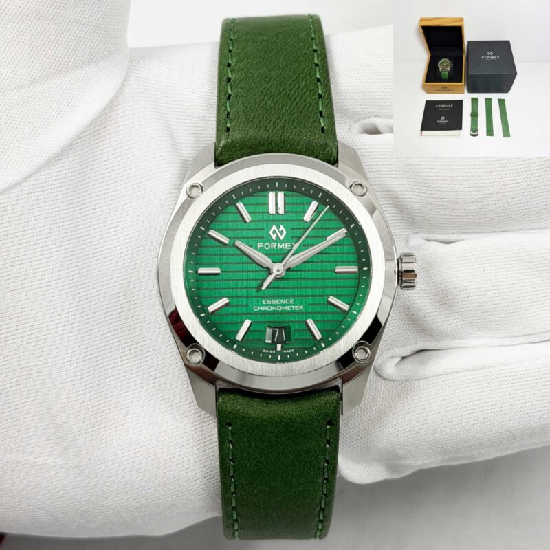 2022 Formex Essence 0333.1.6600 39MM Green Dial Stainless Steel Box Papers