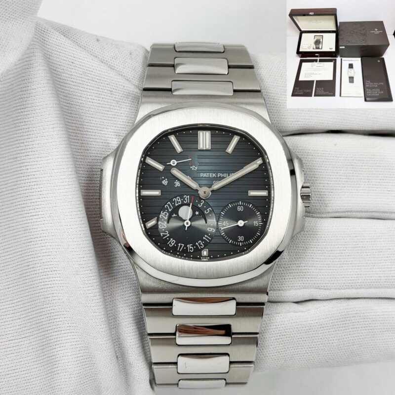 2014 Patek Philippe Nautilus 5712/1A-001 38MM Blue Stainless Steel Box Papers