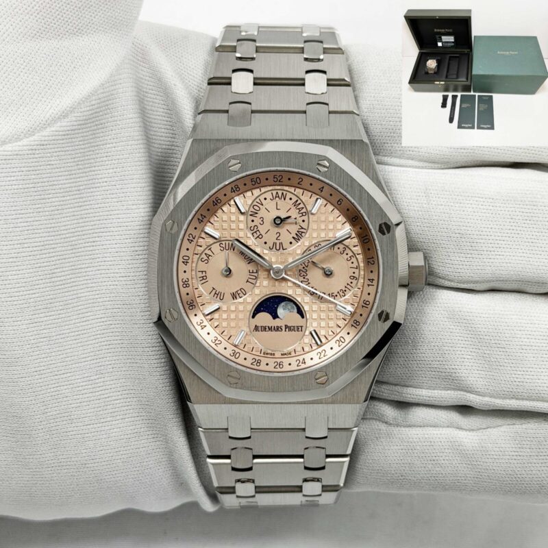 Audemars Piguet Royal Oak Perpetual Calendar 26615TI 41MM Salmon Titanium B/p