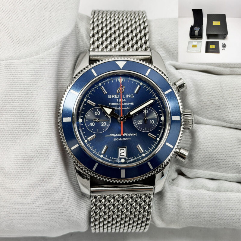 Breitling Superocean Heritage Chronograph A23370 44MM Blue Stainless Steel B/p