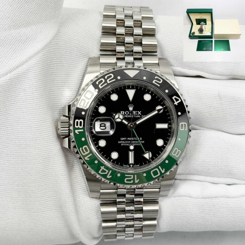 2024 Rolex GMT-Master II Sprite 126720VTNR 40MM Black Jubilee Steel Box Papers