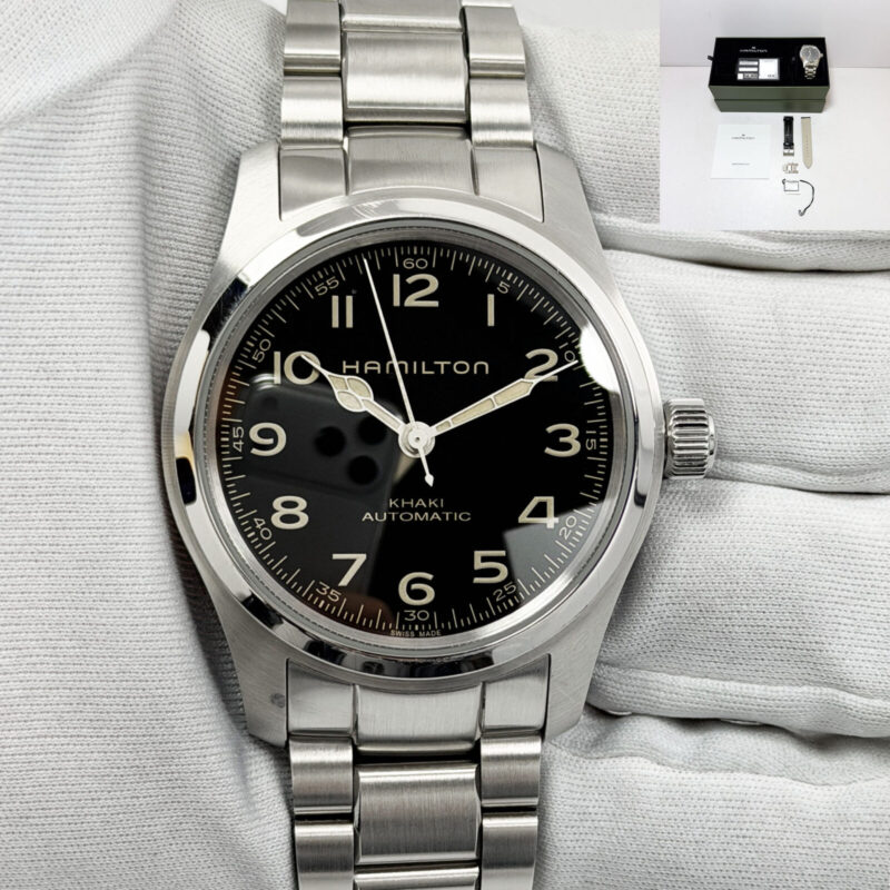 2026 Hamilton Khaki Field Murph H70405130 38MM Black Stainless Steel Box Papers