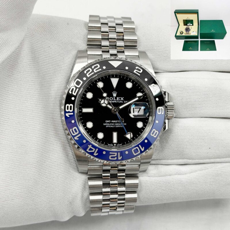 2026 Bnib Rolex GMT-Master II Batgirl 126710BLNR 40MM Black Steel Box Papers