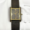 Cartier Tank Palissandre De Rio 21611 25X33MM Gold Plated Brazilian Rosewood