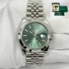 New 2026 Rolex Datejust 126300 41MM Mint Green Stainless Steel Box Papers
