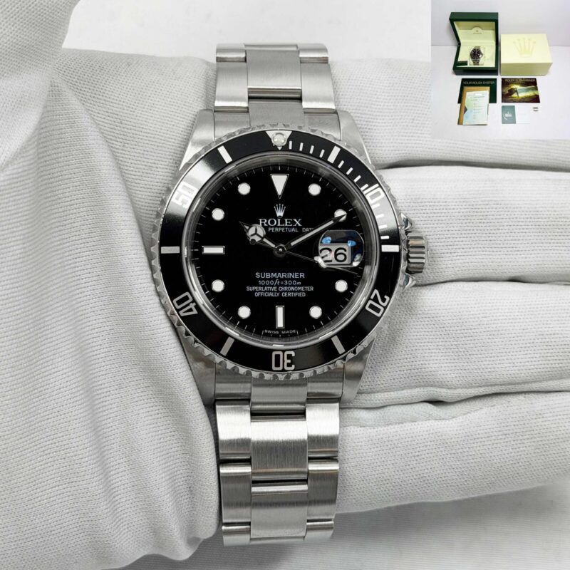 2007 Rolex Submariner Date 16610 40MM Box Papers Z-Serial 2025 Factory Serviced