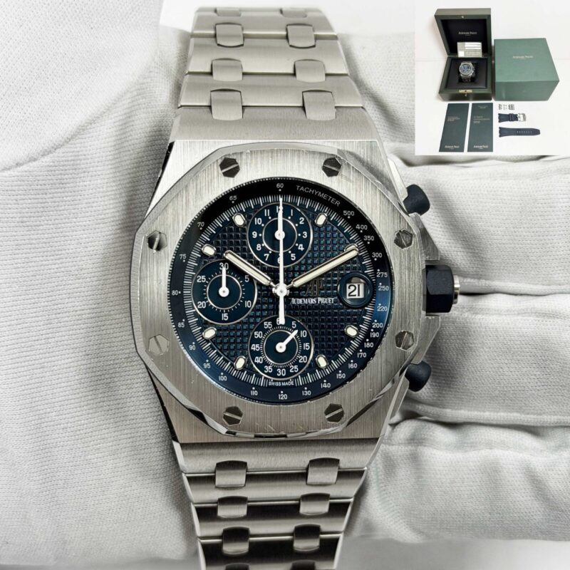 2022 Audemars Piguet Royal Oak Offshore Beast 26238ST 42MM Blue Dial Box Papers