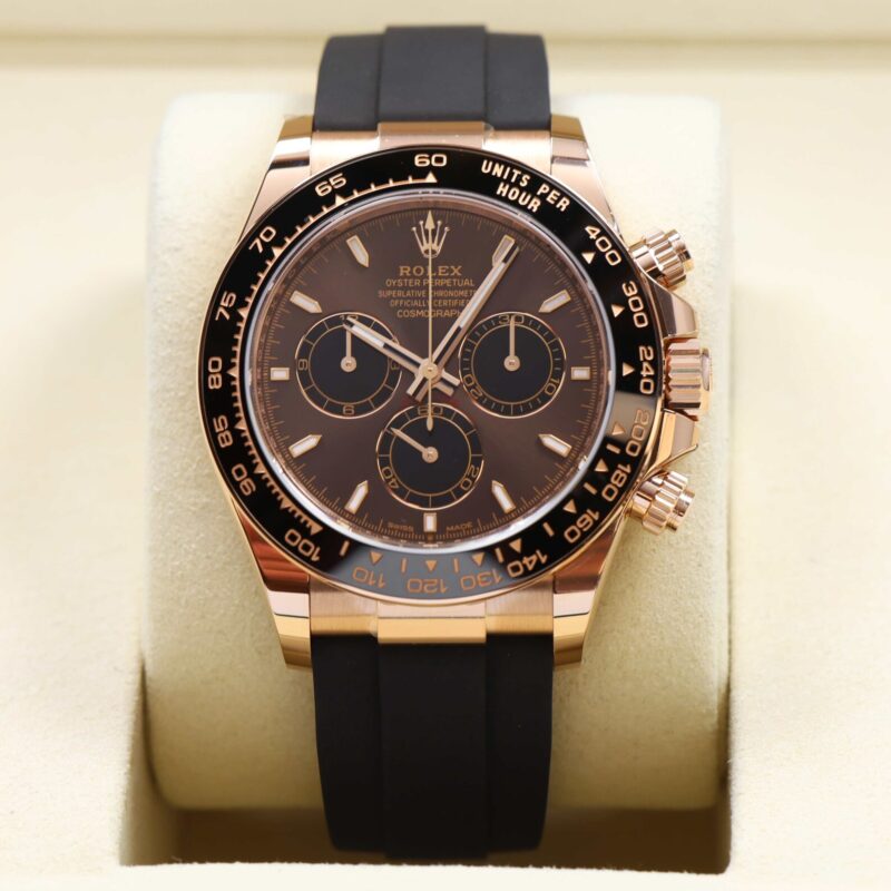 New 2025 Rolex Daytona 126515LN 40MM 18K Rose Gold Chocolate Box Papers