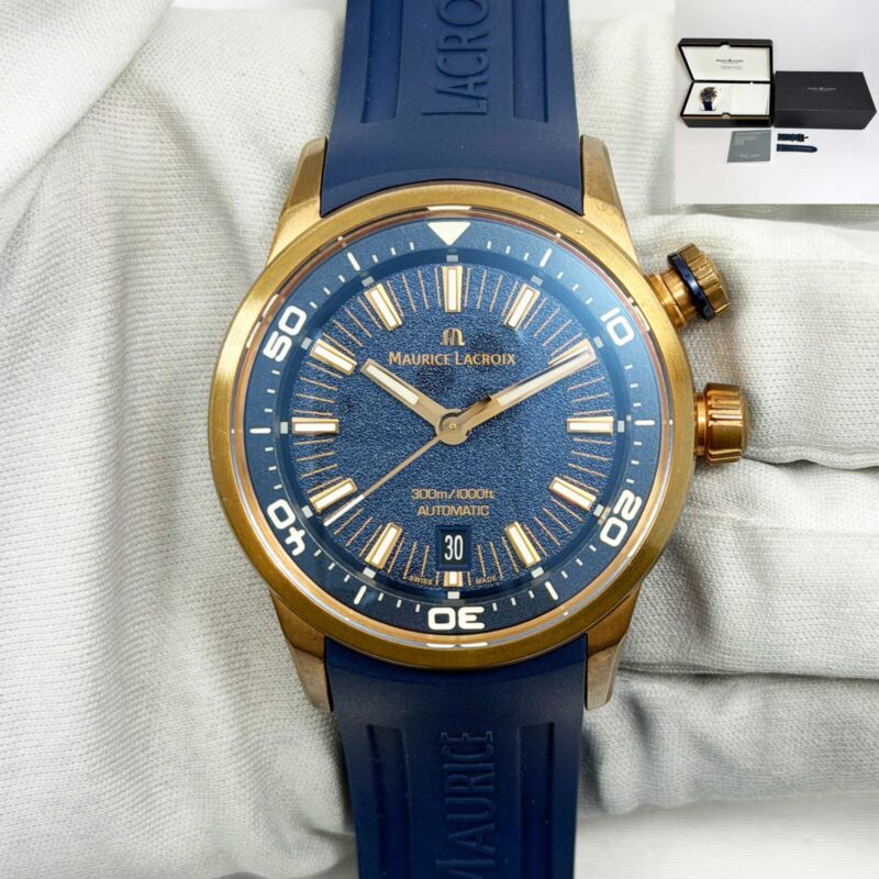 2023 Maurice Lacroix Pontos S Diver PT6248-BRZ0B-430-4 42MM Blue Bronze B/p