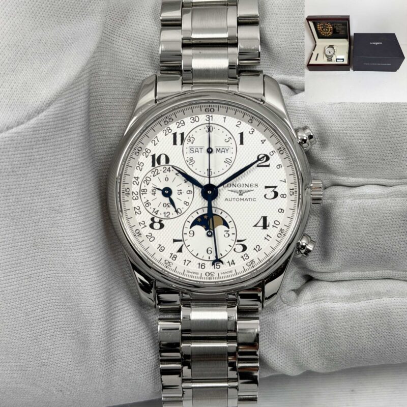 Longines Master Collection Moonphase L2.673.4.78.6 40MM Silver Dial Steel Box