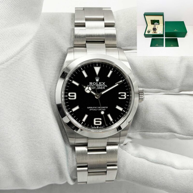 2025 Rolex Explorer 224270 40MM Black Dial Stainless Steel Box Papers