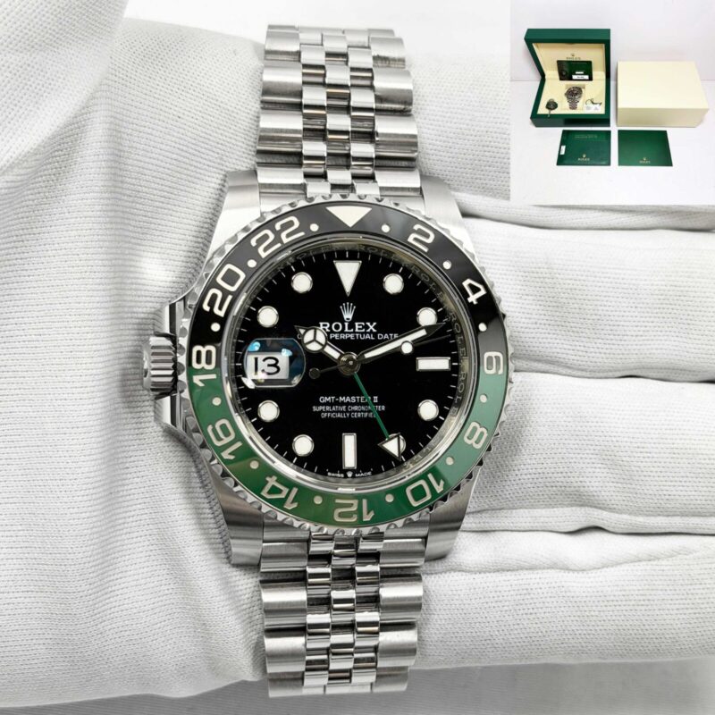 2023 Rolex GMT-Master II Sprite Lefty 126720VTNR 40MM Black Stainless Steel B/p